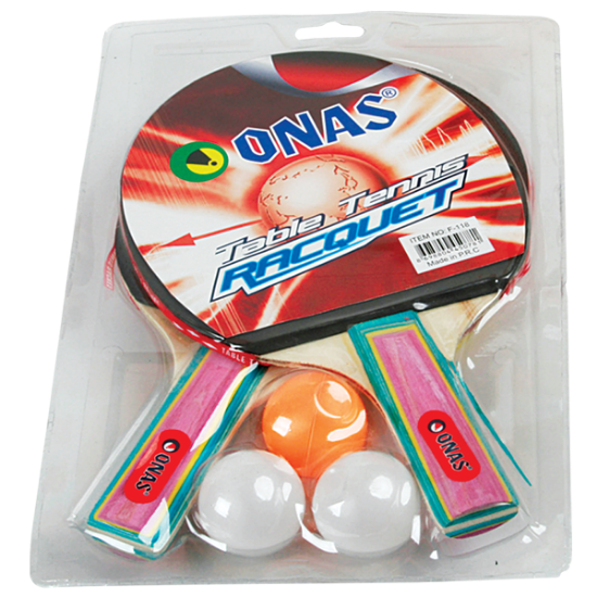 Mball Masa Tenisi Raketi Çiftli 3 Toplu F-118 resmi