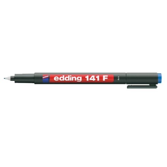 Edding Asetat Kalemi Permanent F Seri 0.6 MM Mavi 141F (10 Adet) resmi