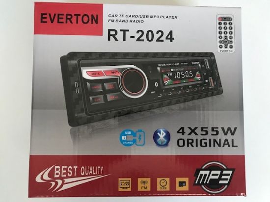 Everton Rt-2024 Bluetooth Tf/Usb Kart Color Lcd Aux Fm 4X55W Kumandalı Oto Teyp resmi