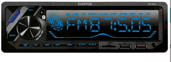 Everton Rt-3013 Bluetooth Tf/Usb Kart Color Lcd Aux Fm 4X60W Kumandalı Oto Teyp resmi