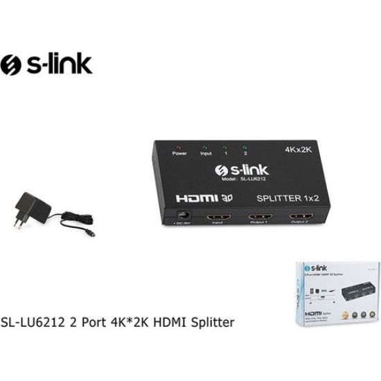 S-link SL-LU6212 1pc-2mn 4k-2k Hdmı Çoklayıcı resmi