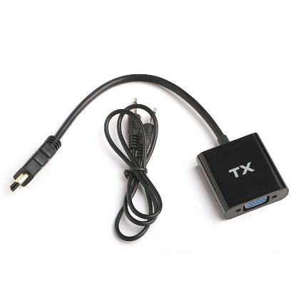 TX HDMI to VGA ve SES Aktif Dijital-Analog Dönüştürücüsü resmi