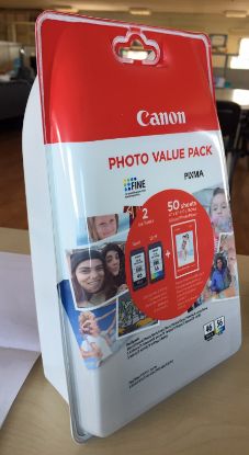 Canon PG-46 CL-56 Multipack 2'li Mürekkep Kartuş 50 adet 10x15 Fotoğraf Kağıdı Hediyeli resmi