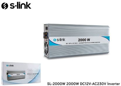 S-Link Sl-2000W 2000W Dc12v-Ac230v İnverter resmi