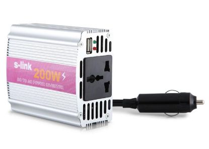 S-link SL-200W 200W Çakmaktan Power Inverter resmi