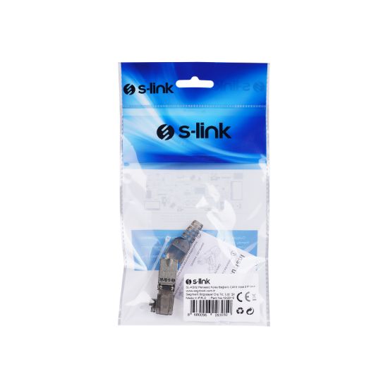 S-link SL-KS92 Pensesiz Kolay Bağlantı CAT6 Metal STP Jack resmi