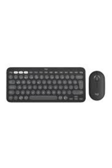 Logitech 920-012245 Grafit Pebble 2 Combo Çoklu Sessiz Kablosuz Türkçe Q Klavye Mouse Seti resmi