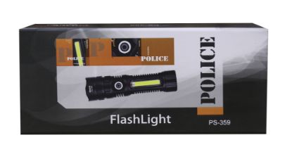 Polıce PS-359 Zoom, Magnet Ve Yan Aydınlatmalı  Özellikli Şarjlı El Feneri resmi
