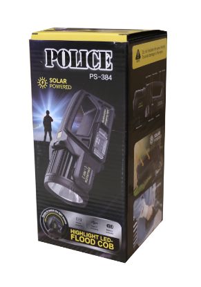 Polıce PS-384  Güneş Enerjili, Enerji Göstergeli, Telefon Şarj Etme Özellikli  Spot Fener resmi