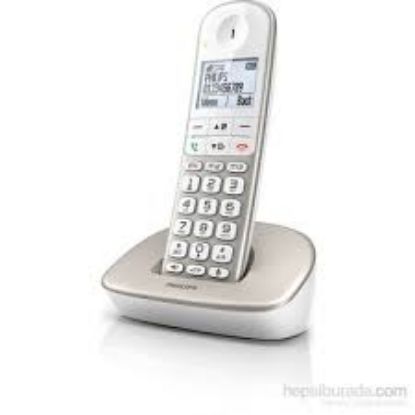 Philips XL4901S Telsiz Dect Telefon 1.9" Ekran Eller Serbest Konuşla Beyaz Arka Işık-Tuş Takımı resmi