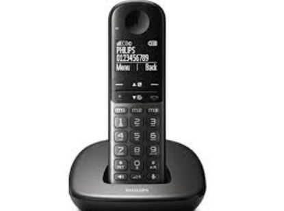 Philips XL4901DS Telsiz Dect Telefon 1.9" Ekran Eller Serbest Konuşla Siyah Arka Işık-Tuş Takımı resmi
