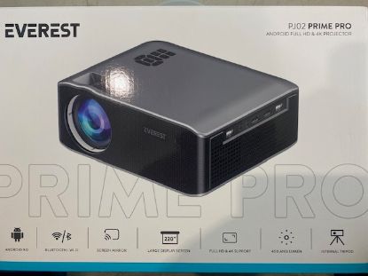 Everest PJ02 Prime Pro G/16G MTK9269 1920*1080P  Andr 9.0 4K Destekli Full HD Projeksi resmi