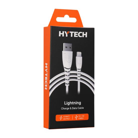 Hytech HY-XTK20 2.4A Lightning 90cm Beyaz Hızlı Şarj Kablosu resmi