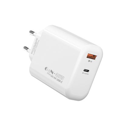 S-link SL-EC69 GAN PD 65W / QC 18W Type USB-C +USB A Hızlı Beyaz EV/NOTEBOOK Şarj Adaptör resmi