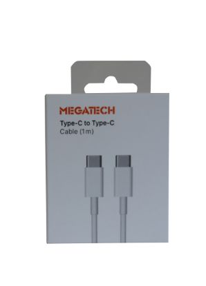 Megatech MG-IP15TT 1mt Usb Type-C to Type-C Şarj ve Data Kablosu (Iphone 15 Uyumludur) resmi