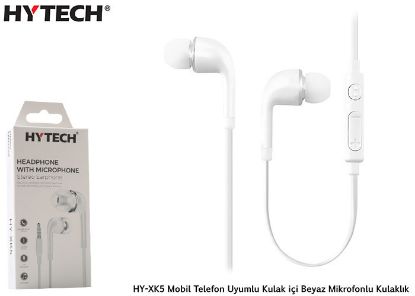 Hytech HY-XK5 Kulak içi Beyaz Mikrofonlu kulaklık resmi