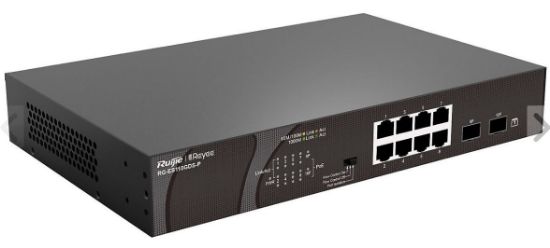 Ruijie-Reyee RG-ES110GDS-P 8 Port POE+ 10/100/1000Mbps 2 Port SFP 120W resmi