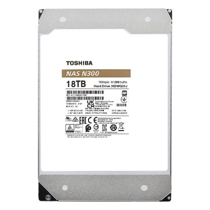 Toshiba 18TB N300 HDWG51JUZSVA 7200 Rpm 512MB Sata-3 Nas Diski resmi