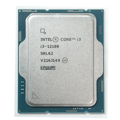 Intel Alder Lake Core i3 12100 TRAY 3.3Ghz 1700P 12Mb (60W) Uhd730 Kutusuz İşlemci resmi
