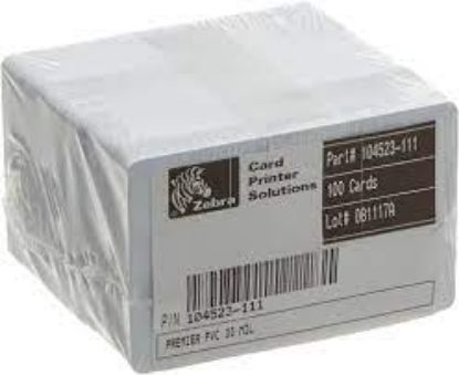 Zebra 104523-111 Zebra Baskısız PVC Kart 100 lü Paket resmi