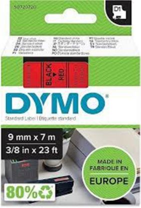 DYMO S0720720 D1 Yedek Şerit 9 mmx7mt Kırmızı/Siyah 40917 resmi