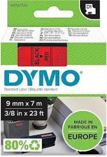 DYMO S0720720 D1 Yedek Şerit 9 mmx7mt Kırmızı/Siyah 40917 resmi