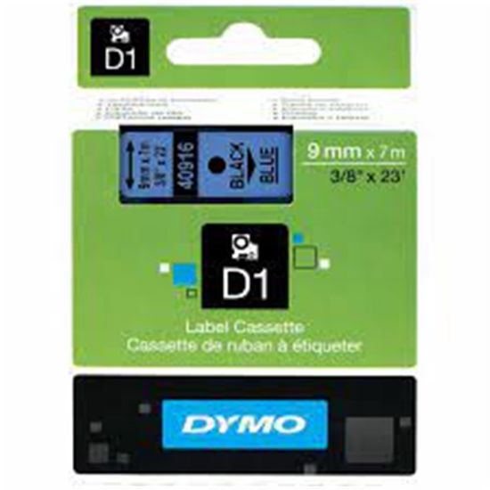 DYMO S0720710 D1 Yedek Şerit 9 mmx7mt Mavi/Siyah 40916 resmi