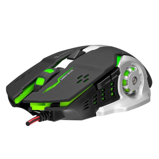 Hytech HY-X9 3600DPı 6 Button RGb Legend Siyah Gaming Oyuncu Mouse (1,5mt Örgülü Kablo)  resmi