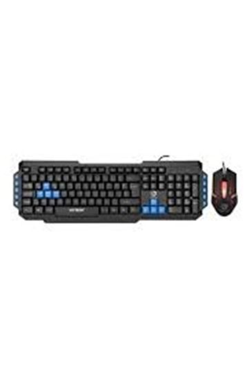 Hytech HYK-46 COMBO  Siyah USB Mavi Tuşlu Q Gaming Oyuncu Klavye +mouse set resmi