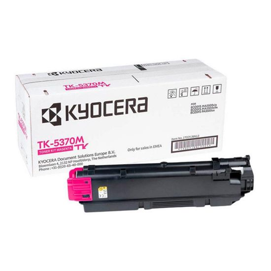 Kyocera TK-5370M Magenta Kırmızı Orjinal Fotokopi Toneri Ecosys MA3500cix / MA3500cifx 5.000 Sayfa resmi