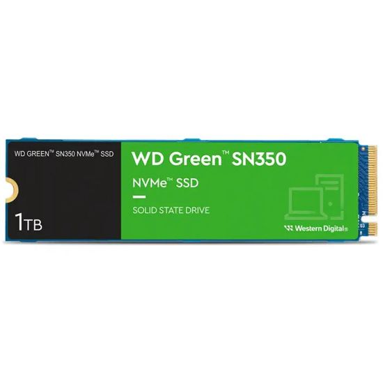 Wd 1TB Green SN350 WDS100T3G0C 3200/2500MB/s PCIe NVMe M.2 SSD Disk resmi