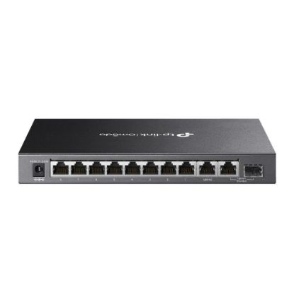 Omada Tp-Link DS110GMP 8 Port 10/100/1000 Poe+ Switch 1 Port SFP + 1 Port Uplink Çelik Kasa Rack Mount resmi