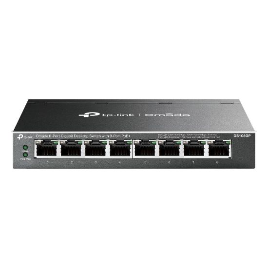 Omada Tp-Link DS108GP 8 Port 10/100/1000 Poe+ Switch Çelik Kasa Rack Mount resmi