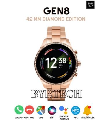 Megatech GEN 8 42 mm GPS/NFC/Siri Destekli Smartwatch Diamond Edition Akıllı Saat resmi