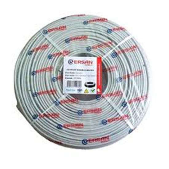 Ersan ER-5001 CU 2+1 1x0,50 mini Coax 2x0,50mm 250 metre CCTV Kamera Kablosu resmi