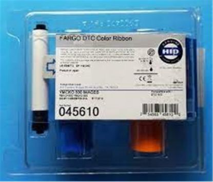 Fargo 045610 DTC1500 YMCk Renkli Ribbon Tek Yüze 500 Renkli Baskı resmi