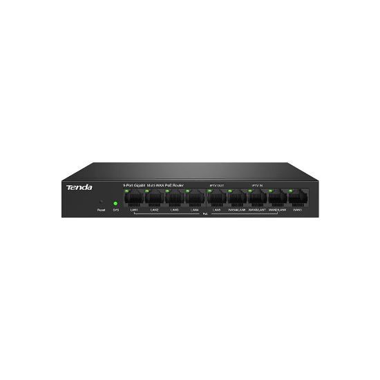 Tenda G0-8G-PoE 9 Port 8 Port Poe+ 10/100/1000 Switch Çelik Kasa POE Router resmi