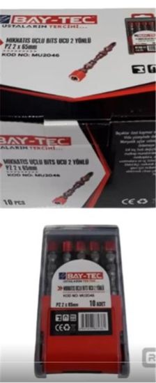 Bay-Tec Mıknatıs Uçlu Bits Ucu PZ2X65 mm Mu2046 resmi