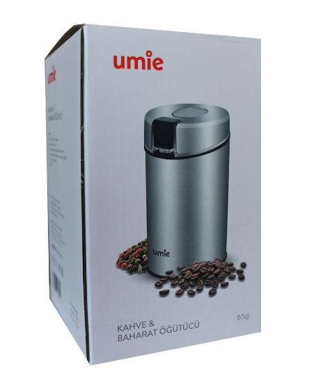 UMIE KB-U52 65G kapasiteli Pazlanmaz Çelik 160W Kahve ve Baharat Öğütücü resmi