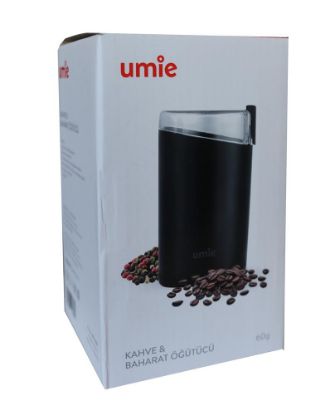 UMIE KB-U50 60G kapasiteli Siyah 140W Kahve ve Baharat Öğütücü resmi