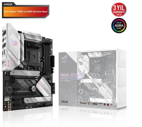 Asus Rog Strıx B550-A Gaming Amd B550 Am4 Ddr4 4600 Anakart resmi