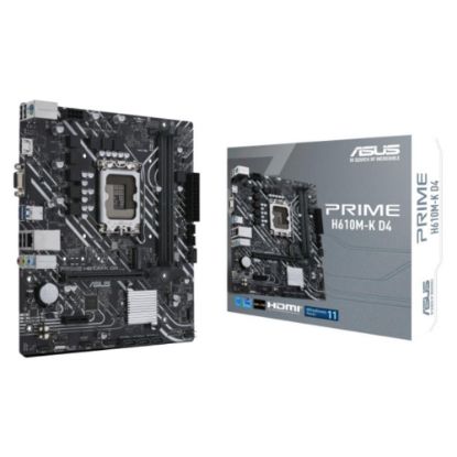 Asus Prime H610M-K D4 Argb 3200Mhz Ddr4 Soket 1700 M.2 Hdmı D-Sub Matx Anakart resmi