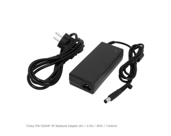 Frisby FPA-7224HP Notebook Adaptör (HP)  19V 4.74A  (Uç Boyutu 7.4 x 5.0mm) resmi