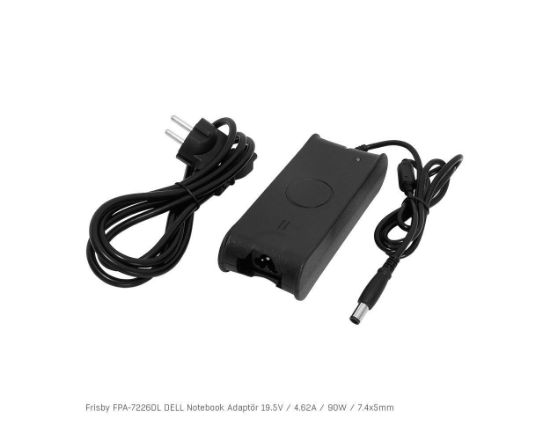 Frisby FPA-7226DL Notebook Adaptör (Dell) 19.5V  4.62A (Uç Boyutu : 7.4 x 5.0mm) resmi