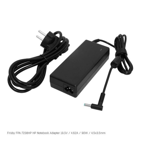 Frisby FPA-7238HP Notebook Adaptör (HP) 19.5V  4.62A (Uç Boyutu : 4.5 x 3.5mm ) resmi