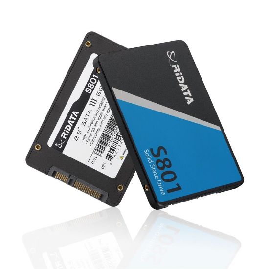 Ridata 256Gb Sata III (6Gb/s) S801 Read Up 520MB/s SSD Harddisk resmi