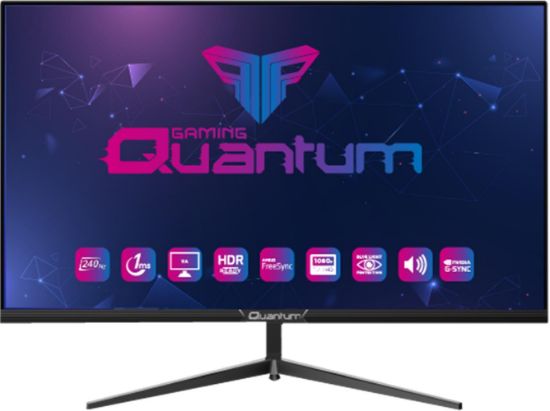 Technopc 23.8" Quantum Gaming PG24 FHDVA 1ms 300Nit 200Hz 2xHDMI 1xDP 1xSPK RGB Light Monitör resmi