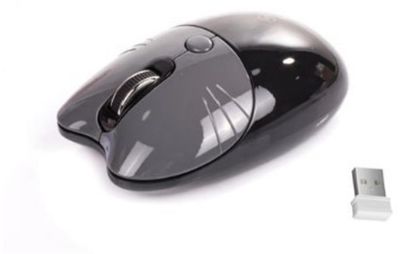 Ndneed sevimli Kedi Kablosuz Siyah Bluetooth Mouse resmi