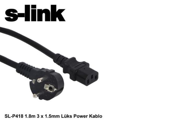 S-link SL-P175 1.5m  0.75mm Lüks Power Kablo resmi