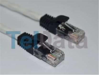 Teldata TLD-050B Cat6 0.50MT Beyaz Utp Patch Kablo resmi